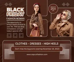 Black Friday Fashion Facebook Post