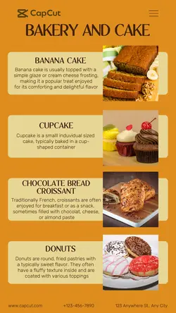 BAKERY AND CAKE DISPLAY PROMOTION IG STORY