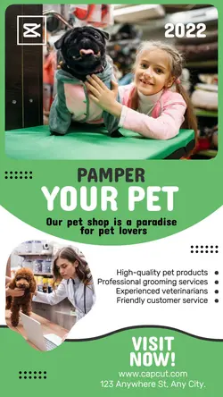 Pet Shop Pet Services Instagram Story