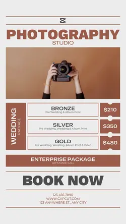 Wedding Photography Service Instagram Story