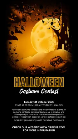 Halloween Costume Contest Instagram Story