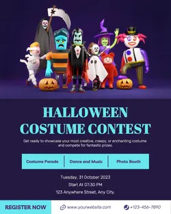 Halloween Costume Contest Instagram Portrait