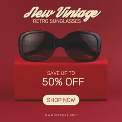 Fashion Sunglasses Product Display Instagram Post