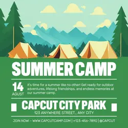 Summer Camp Promotion Instagram Post