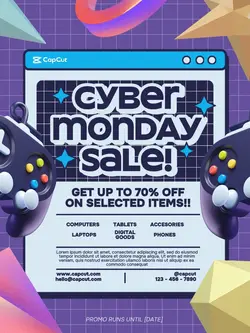 Cyber Monday Event Poster