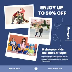 Fashion kids promotion instagram post
