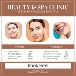 Modern Beauty Spa Promotion Instagram Post