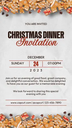 Other Industries Christmas Dinner Invitation