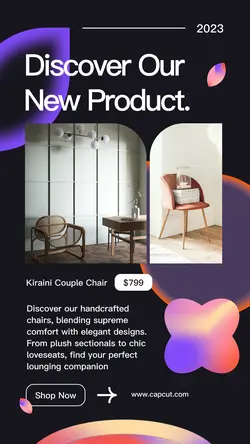 Gradient Modern Furniture Instagram Story
