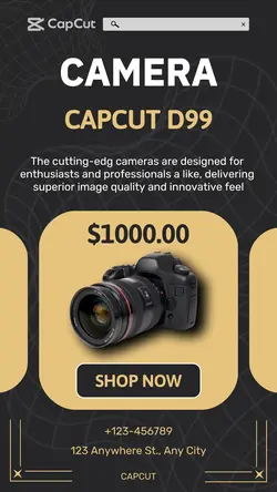 Electronics Camera Promotion Instagram Story