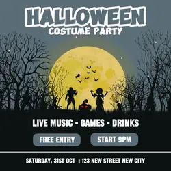 Halloween Costume Party Instagram Post