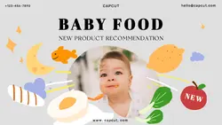 Maternal and infant care Food Display Cute