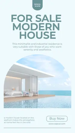 minimalist for sale modern house instagram story