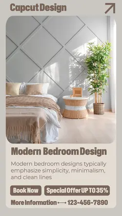 Household Modern Bedroom Design Instagram Story