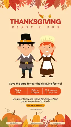 Thanksgiving Festival TikTok Post