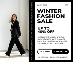 Fashion Winter Promotion Facebook Post
