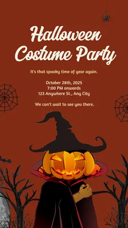 Halloween Costume Party Instagram Story