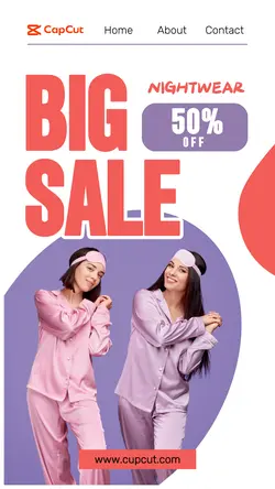 nightwear big sale instagram story