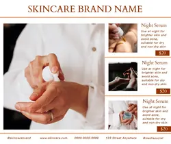 Skincare Product Display Instagram Feed