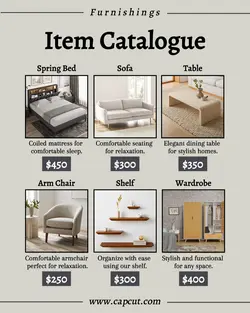 Furnishings Product Display Potret Instagram