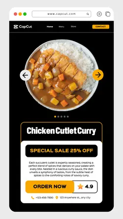 Restaurant Food Special Sale Promotion UI Style
