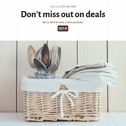 Home decor Sales Promotion