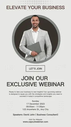 Business Webinar Promotion Instagram Story