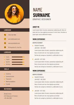 Business Graphic Designer Resume Minimalist