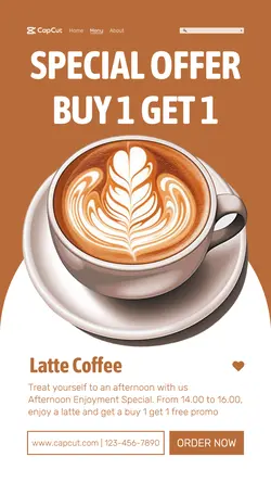 Cafe Special Offer Intagram Story
