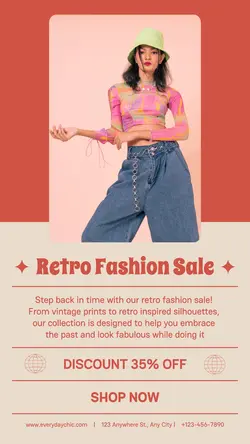 Fashion Retro Promotion Instagram Story