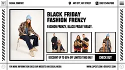 Black Friday Fashion Promo Twitter Post