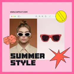 Fashion Summer Style Instagram Post Pink Cute Style