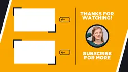 Non-marketing Youtube End Screen Flat Minimalist
