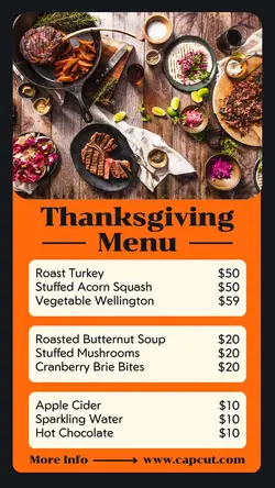 Thanksgiving Day Product Display Instagram Story
