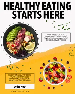 Yellow Healthy Food Promotion Instagram Post