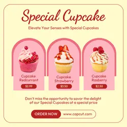 Food and Beverage Special Cupcake Instagram Post