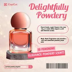 Beauty delight powdery promotion instagram post