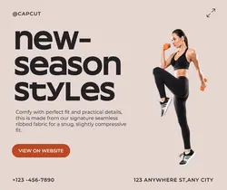 Workout Sport Wear Product Display Facebook Post