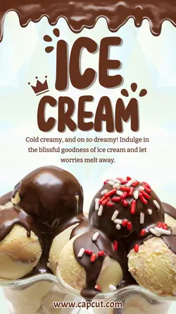 Ice Cream Display Instagram Story