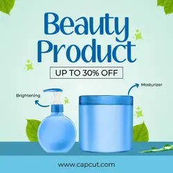 Beauty Product Instagram post Nature Blue