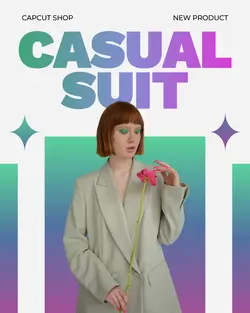 New Casual Suit Fashion Promotion Instagram Post