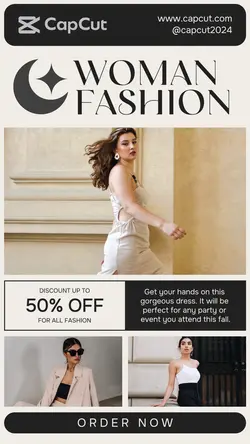 Woman Fashion Display Promotion Page