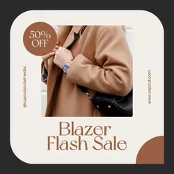 Fashion Blazer Flash Sale Promotion