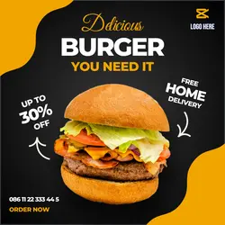 Fast Food Burger Template
