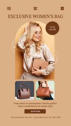 Fashion Women Bag Sale Instagram Story