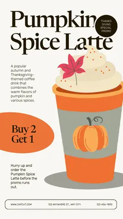 Thanksgiving Special Promo Tiktok Post