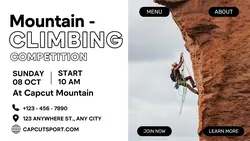 Mountain Climbing Promotion Twitter Post