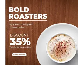 Coffee Shop Promotion Facebook Post