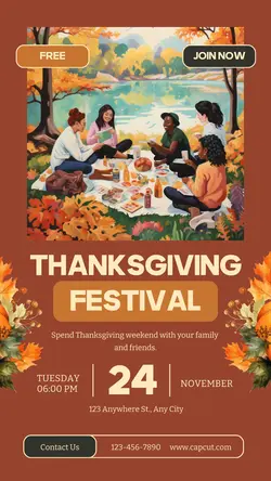 Thanksgiving Festival Tiktok Post