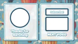 Non Marketing Youtube Endscreen Cute Blue